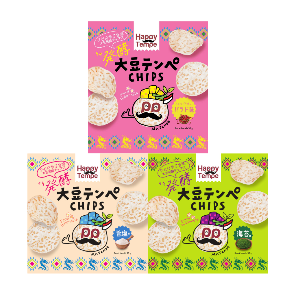 大豆テンペCHIPS バラエティセット × 1ケース（各10個／計30個